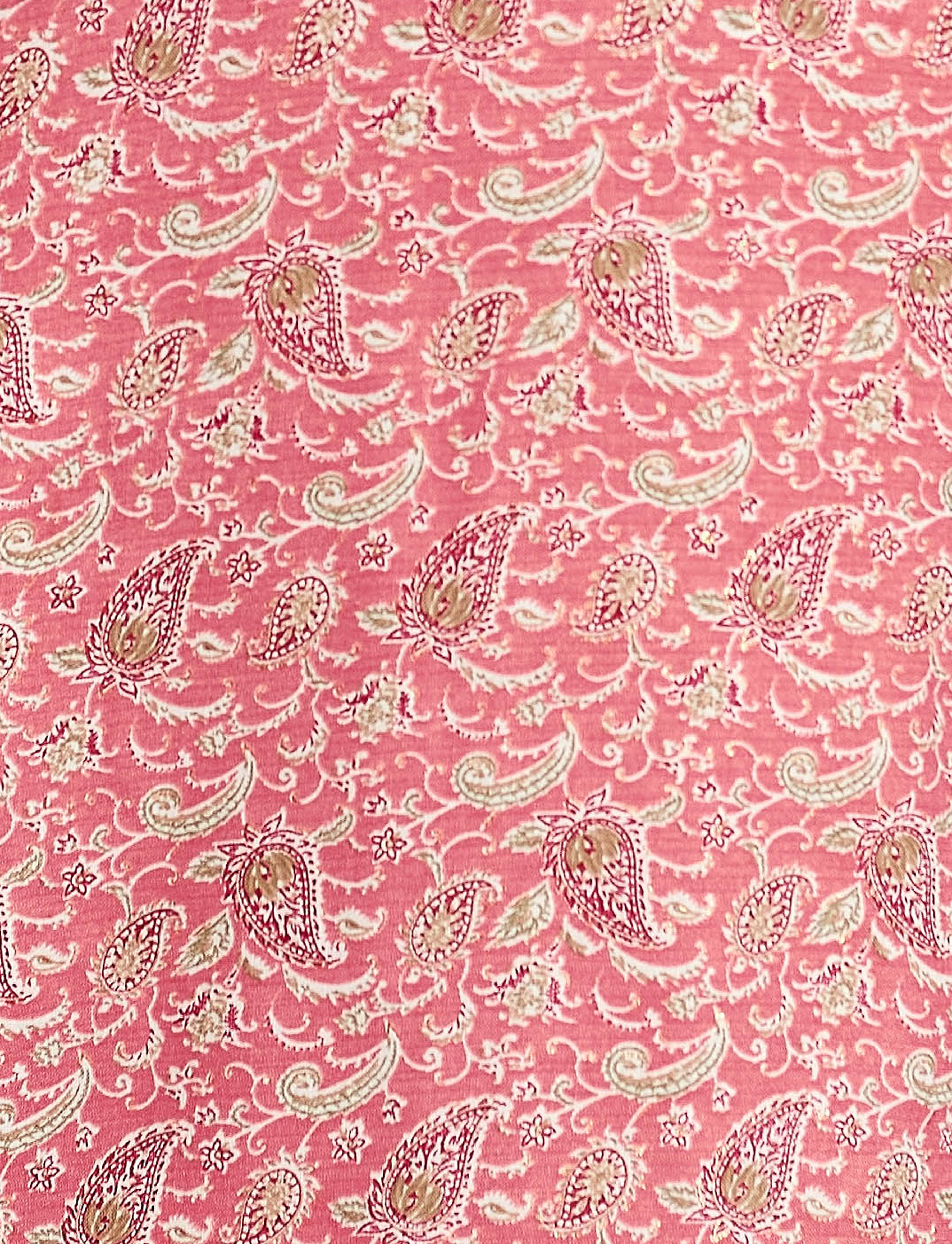 Peach Printed Cotton Kurti Pant Set for Women Casual