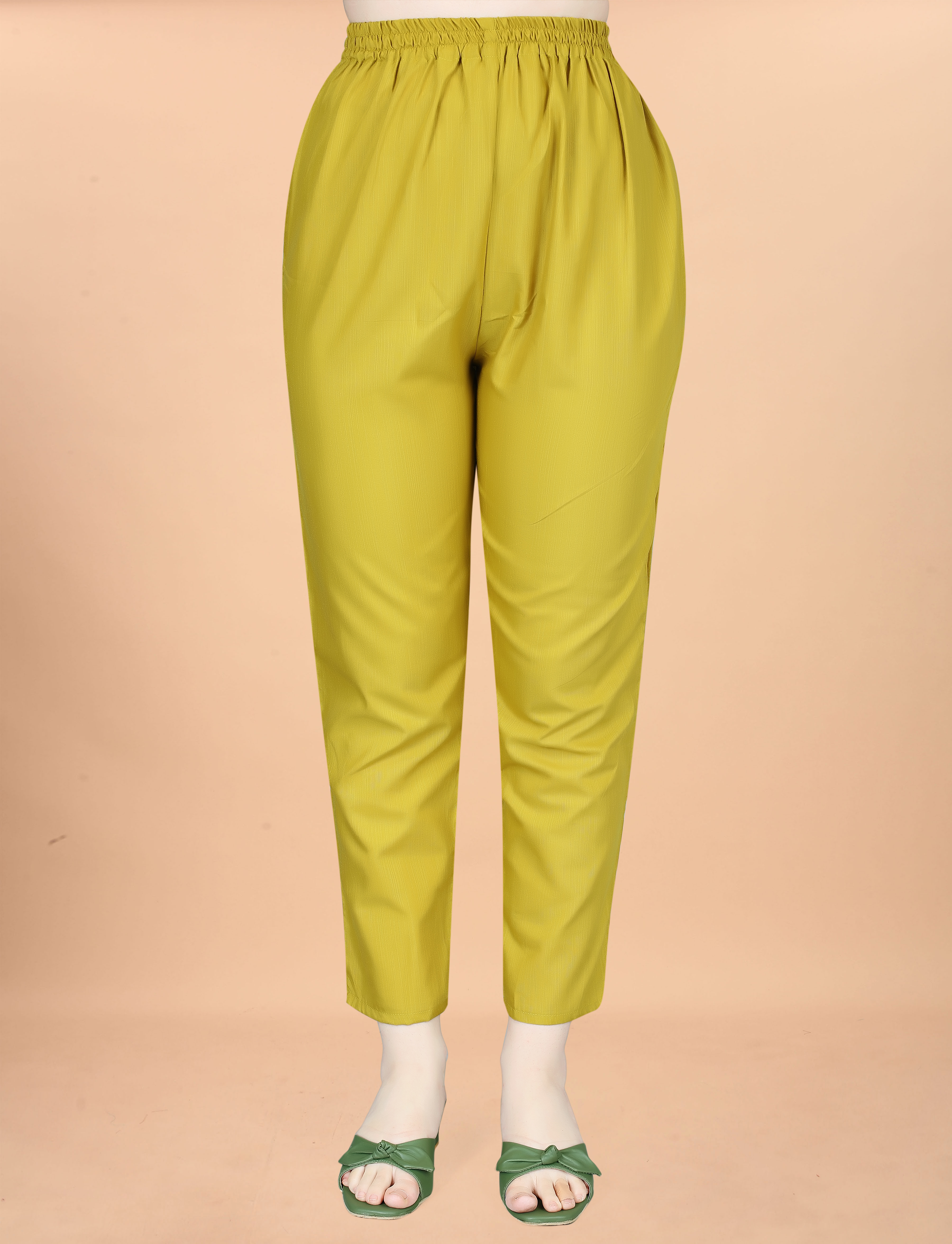 Mustard Embroidered Kurta Pant Dupatta Set for Women
