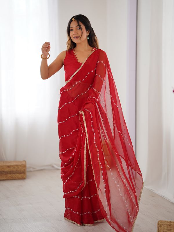Heavy Sitara Fancy Saree For Wedding &Amp; Party Wear