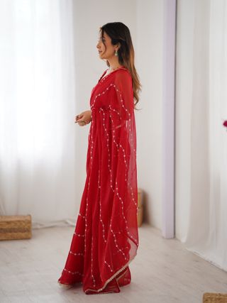 Heavy Sitara Fancy Saree for Wedding & Party Wear