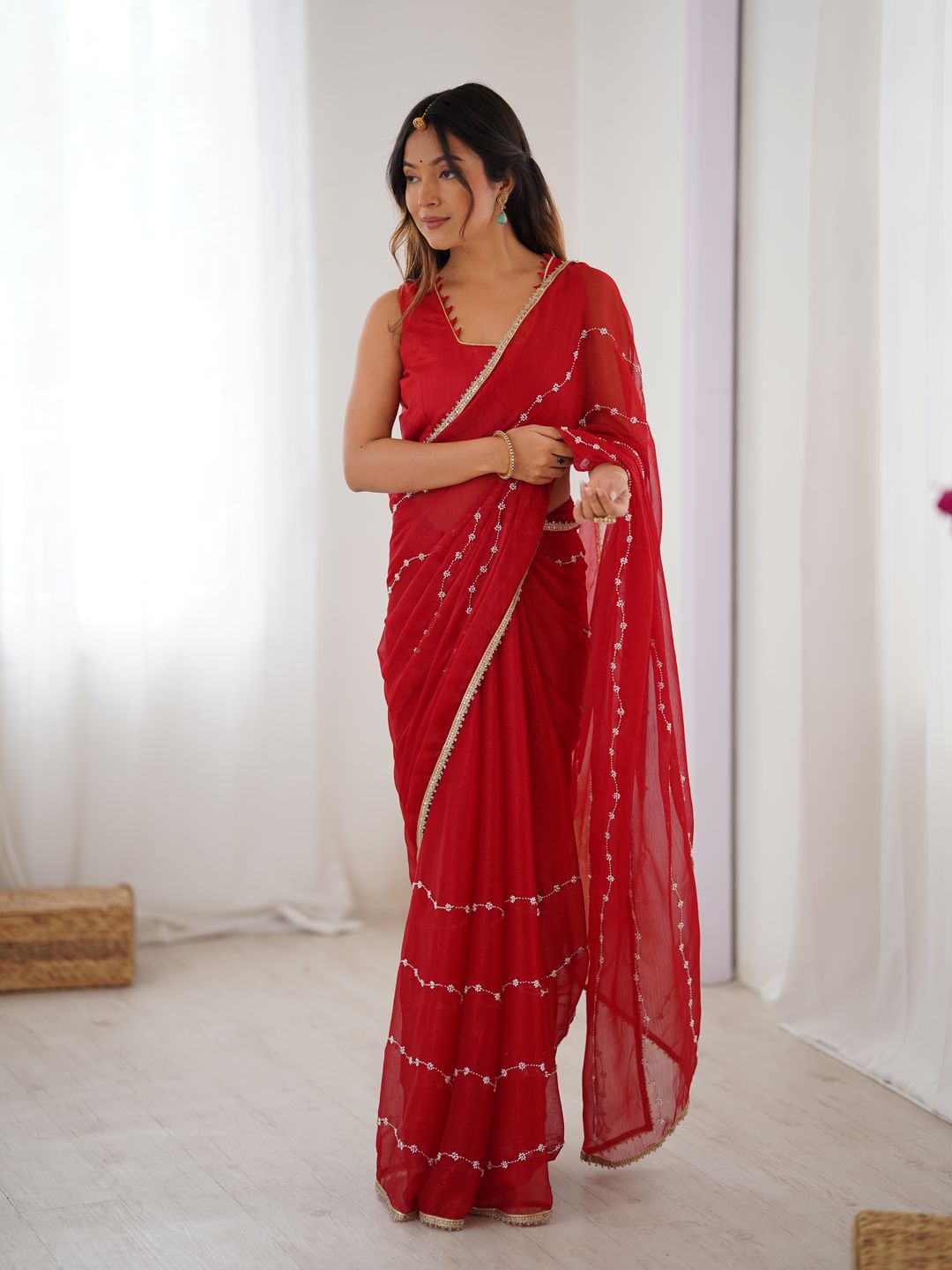 Heavy Sitara Fancy Saree for Wedding & Party Wear